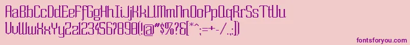 Sowide ffy-Schriftart – Violette Schriften auf rosa Hintergrund