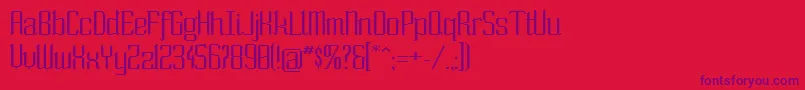 Sowide ffy Font – Purple Fonts on Red Background