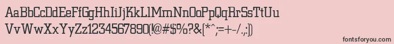 NiteLightLight Font – Black Fonts on Pink Background