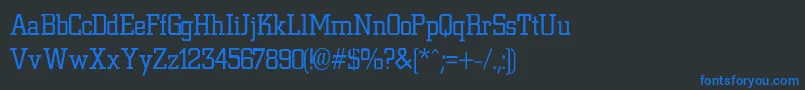 NiteLightLight Font – Blue Fonts on Black Background