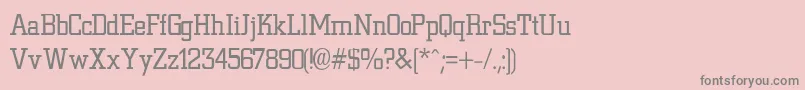 NiteLightLight Font – Gray Fonts on Pink Background