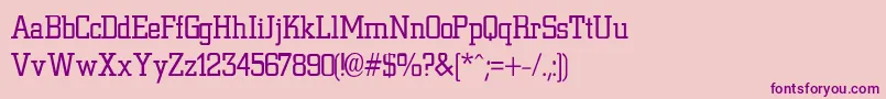 NiteLightLight Font – Purple Fonts on Pink Background