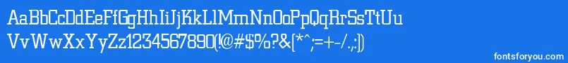 NiteLightLight Font – White Fonts on Blue Background