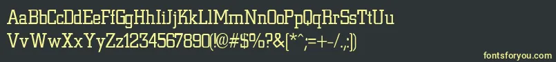 NiteLightLight Font – Yellow Fonts on Black Background