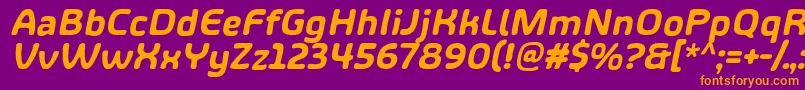 fuente ShareHappinessAroundItalic – Fuentes Naranjas Sobre Fondo Morado
