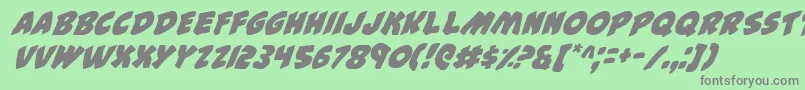 44v2i Font – Gray Fonts on Green Background