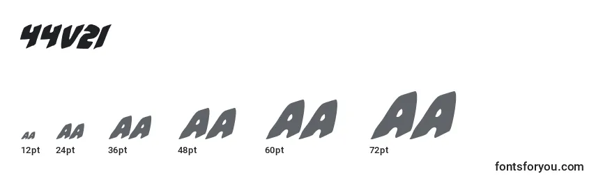 44v2i Font Sizes