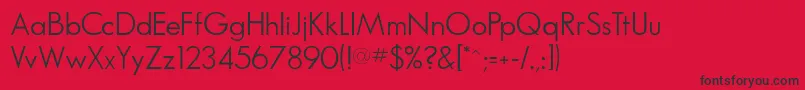 SansthomasdbNormal Font – Black Fonts on Red Background