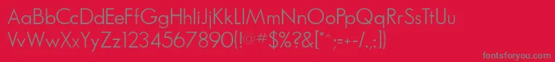 SansthomasdbNormal Font – Gray Fonts on Red Background