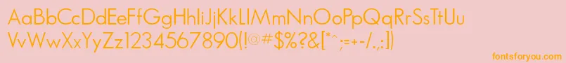 SansthomasdbNormal Font – Orange Fonts on Pink Background