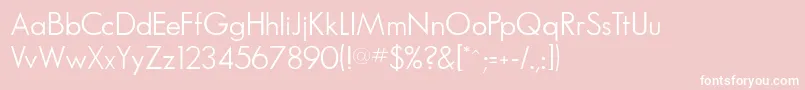 SansthomasdbNormal Font – White Fonts on Pink Background