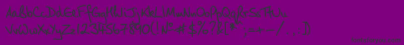 Airport Font – Black Fonts on Purple Background