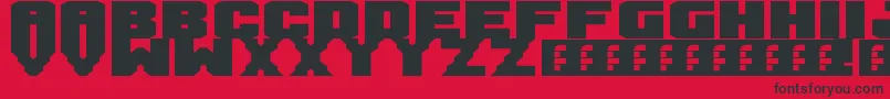Mandarin Font – Black Fonts on Red Background