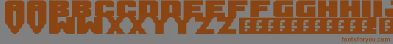 Mandarin Font – Brown Fonts on Gray Background