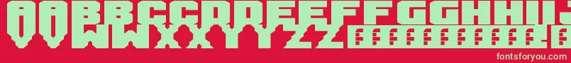 Mandarin Font – Green Fonts on Red Background