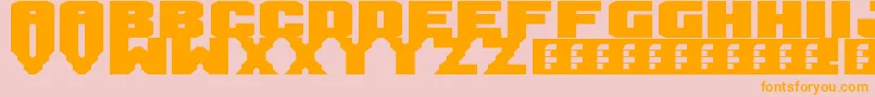 Mandarin Font – Orange Fonts on Pink Background