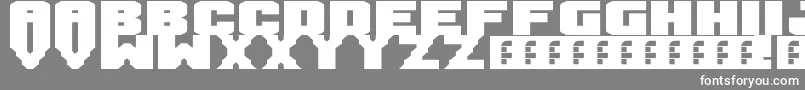 Mandarin Font – White Fonts on Gray Background