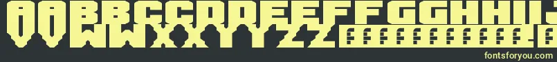 Mandarin Font – Yellow Fonts on Black Background