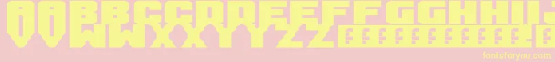 Mandarin Font – Yellow Fonts on Pink Background