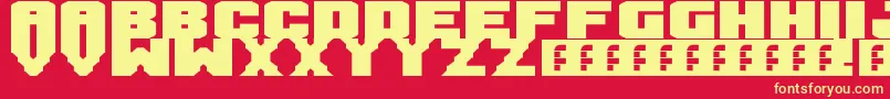 Mandarin Font – Yellow Fonts on Red Background