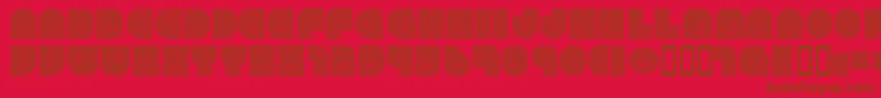 79 Font – Brown Fonts on Red Background