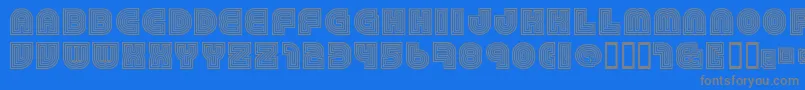 79 Font – Gray Fonts on Blue Background