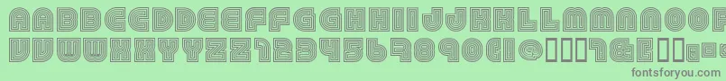 79 Font – Gray Fonts on Green Background