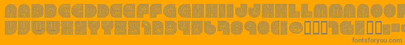 79 Font – Gray Fonts on Orange Background