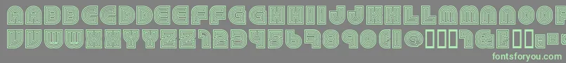 79 Font – Green Fonts on Gray Background