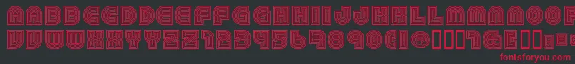 79 Font – Red Fonts on Black Background