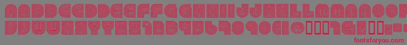 79 Font – Red Fonts on Gray Background