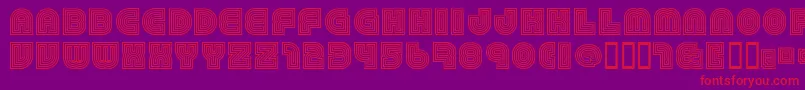 79 Font – Red Fonts on Purple Background