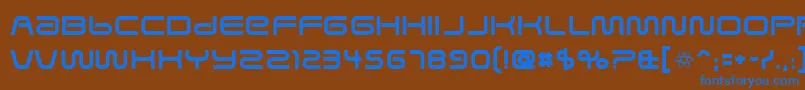 Savedbyz Font – Blue Fonts on Brown Background