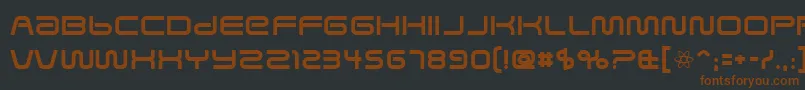 Savedbyz Font – Brown Fonts on Black Background