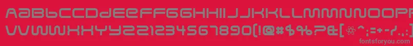 Savedbyz Font – Gray Fonts on Red Background