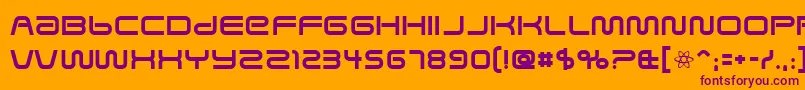 Savedbyz Font – Purple Fonts on Orange Background