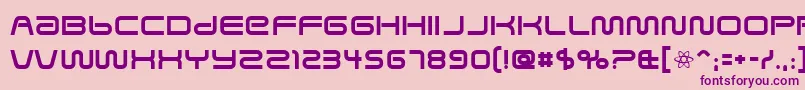 Savedbyz Font – Purple Fonts on Pink Background