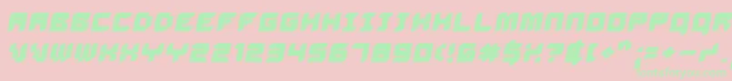 DelilahBoldoblique Font – Green Fonts on Pink Background