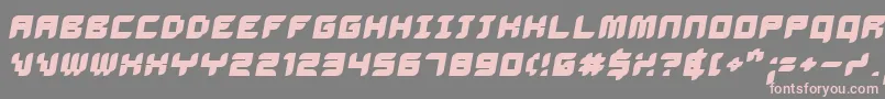 DelilahBoldoblique Font – Pink Fonts on Gray Background