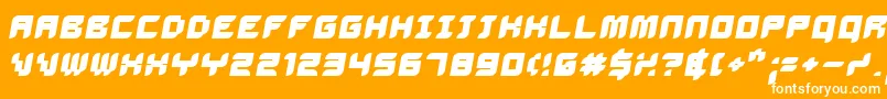 DelilahBoldoblique Font – White Fonts on Orange Background