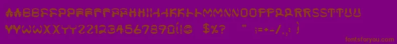 Helixx-fontti – ruskeat fontit violetilla taustalla