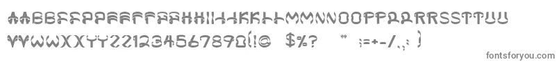Helixx-fontti – harmaat kirjasimet valkoisella taustalla