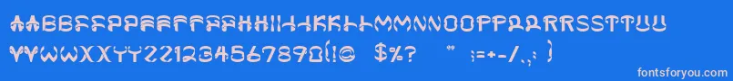 Шрифт Helixx – розовые шрифты на синем фоне