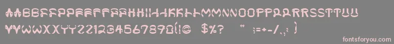 Шрифт Helixx – розовые шрифты на сером фоне