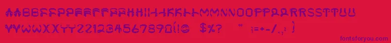 Шрифт Helixx – фиолетовые шрифты на красном фоне