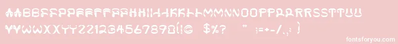 フォントHelixx – ピンクの背景に白い文字