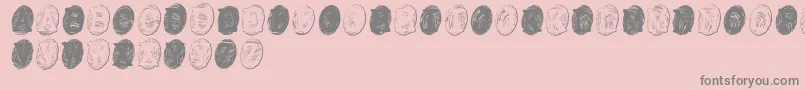 Powdrfg Font – Gray Fonts on Pink Background