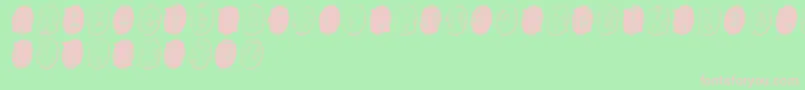 Powdrfg Font – Pink Fonts on Green Background