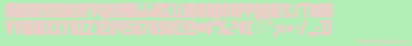 Weltsp ffy Font – Pink Fonts on Green Background