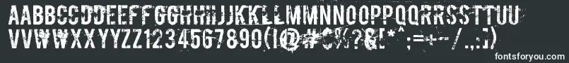 フォントBoycott ffy – 白い文字